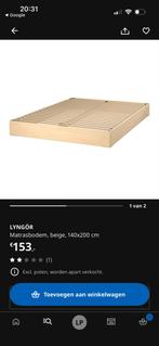 IKEA Lyngor bed 140x200cm met hoge en lage poten, Ophalen, Overige kleuren, Tweepersoons, 140 cm