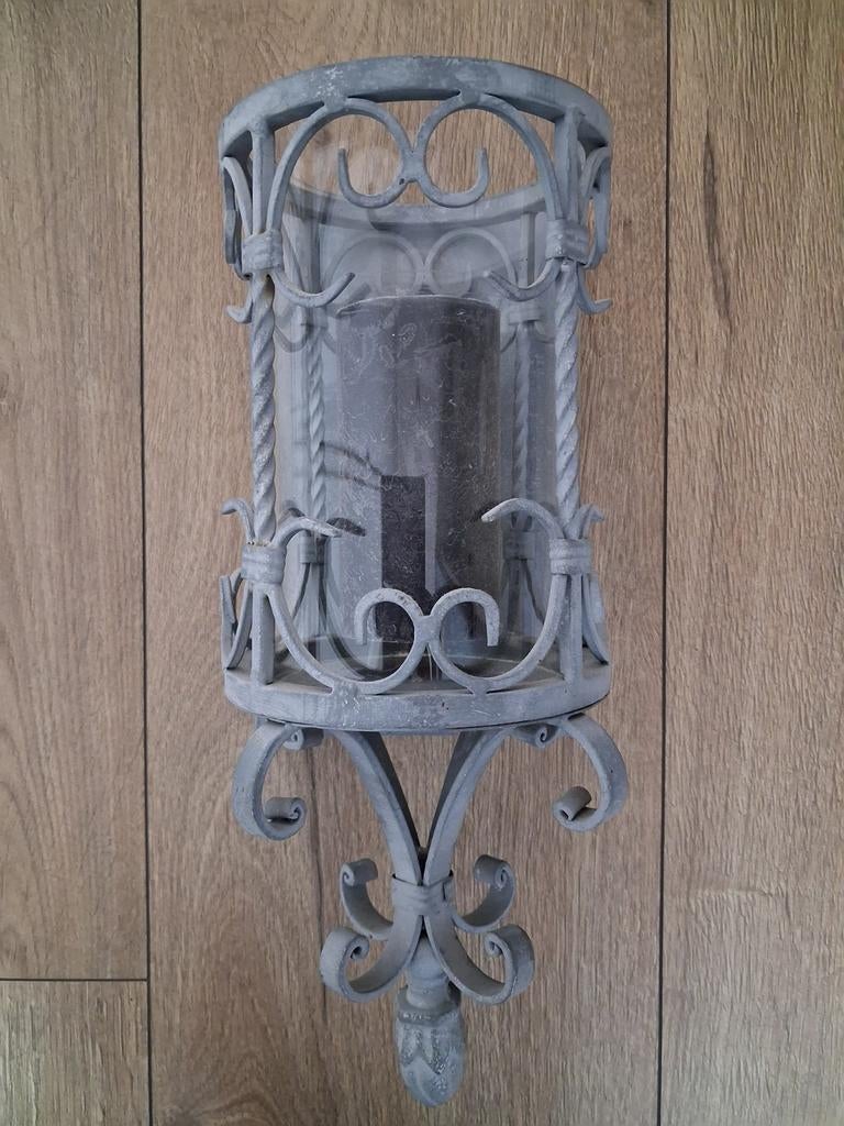 Gietijzeren Wand ( Kaars) Kandelaar, Ophalen, Overige materialen, 25 tot 50 cm
