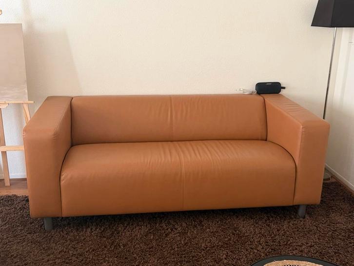 Klippan 2-zitsbank - Bomstad bruin, perfecte staat, Huis en Inrichting, Banken | Bankstellen, Zo goed als nieuw, Rechte bank, Tweepersoons