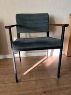 6 groene velvet eetkamerstoelen, Huis en Inrichting, Stoelen, Ophalen, Overige kleuren, Zo goed als nieuw, Stof