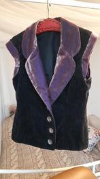Gilet velpur rib zacht corduroy M handmade, Kleding | Dames, Bodywarmers, Ophalen of Verzenden, Zo goed als nieuw, Bruin