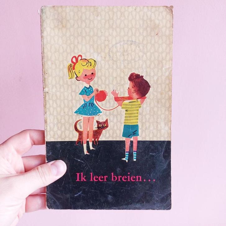 Ik leer breien... Leerboekje voor de jeugd, uit de jaren 60, Boeken, Hobby en Vrije tijd, Gelezen, Breien en Haken, Geschikt voor kinderen