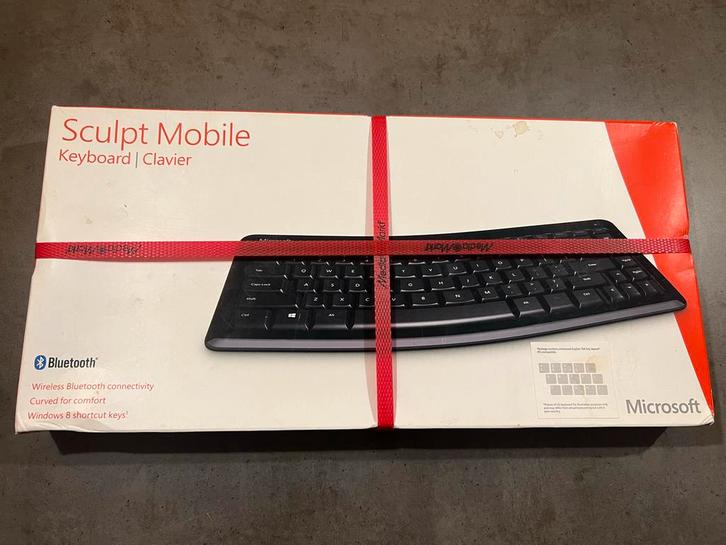 Microsoft Sculpt Mobile Keyboard - Draadloos qwerty, Computers en Software, Toetsenborden, Nieuw, Qwerty, Draadloos, Ergonomisch