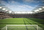 Voetbal Stadion fotobehang 4 VLIES, 254 x 184 cm VOORRAAD, Verzenden, Nieuw, Wanddecoratie