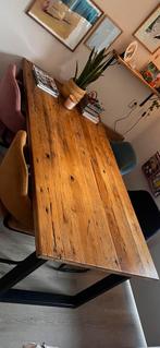Eettafel stoer en landelijk voor 6 personen, Huis en Inrichting, Tafels | Eettafels, Ophalen, Gebruikt, 100 tot 150 cm, Eikenhout
