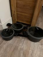 Stoneline pannen set - 3 pannen, 19cm, 21cm & 25cm, Overige materialen, Gebruikt, Inductieplaat, Pannenset