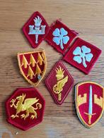 Lotje US Army emblemen, Verzamelen, Ophalen of Verzenden, Landmacht, Amerika, Embleem of Badge