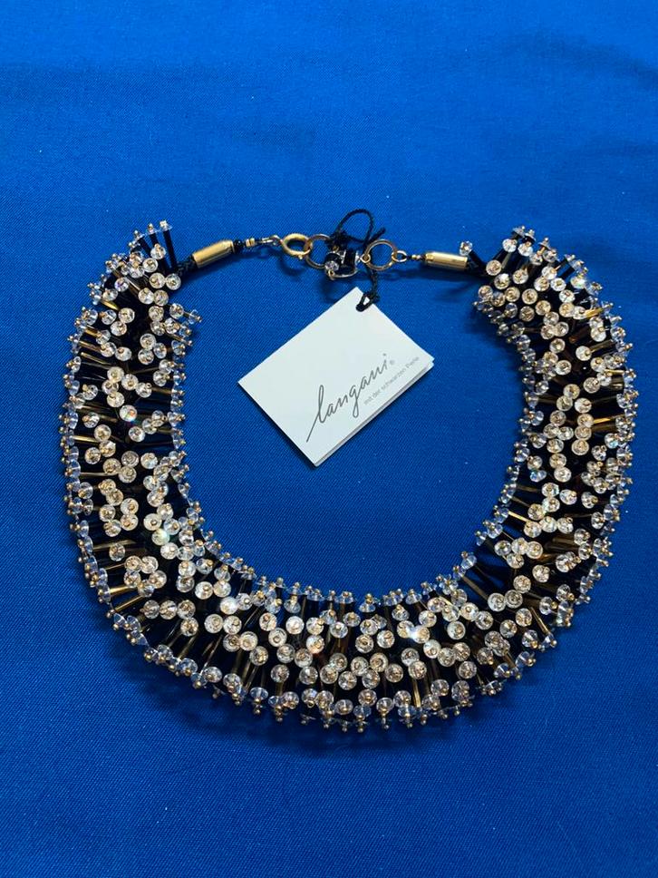 Mooie luxe LANGANI collier, Sieraden, Tassen en Uiterlijk, Kettingen, Nieuw, Overige materialen, Goud, Ophalen of Verzenden