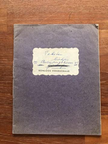 1945? Bevrijiders. Schrift (bonloos verkrijgbaar) met 10 p. beschikbaar voor biedingen