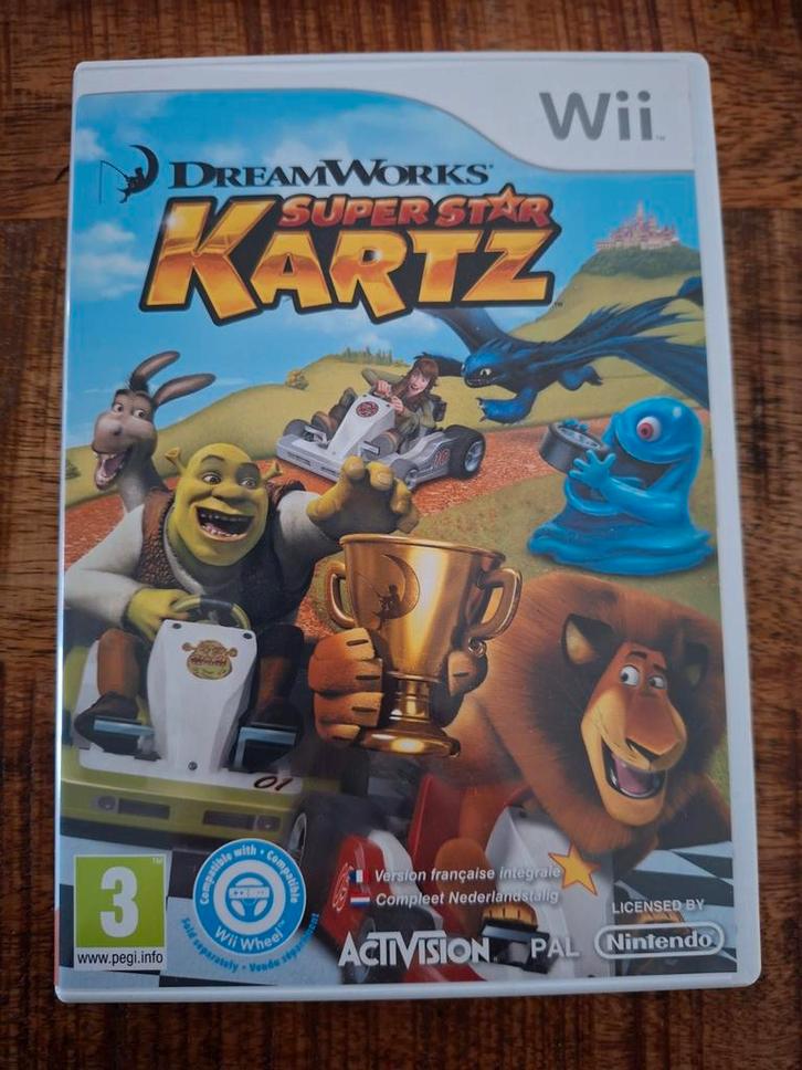 Dreamworks Super Star Kartz - Wii, Spelcomputers en Games, Games | Nintendo Wii, Zo goed als nieuw, Racen en Vliegen, 2 spelers