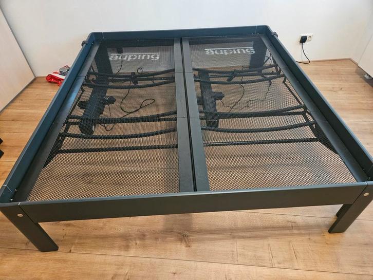 Zgan Auping auronde180x210  1000/1500/2000  knieknik, Huis en Inrichting, Slaapkamer | Bedden, Zo goed als nieuw, Tweepersoons