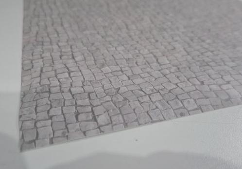 straat basaltblokken 21 x 28 cm zelfklevend modelbouw, Hobby en Vrije tijd, Modeltreinen | H0, Nieuw, Natuur, Gelijkstroom of Wisselstroom
