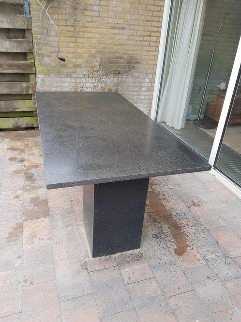 Zeer mooie natuurstenen eettafel! 180x90, Tuin en Terras, Tuintafels, Zo goed als nieuw, Rechthoekig, Overige materialen, Ophalen of Verzenden