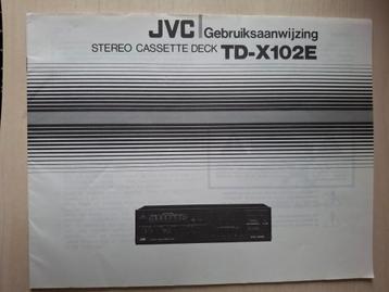 JVC TD-X 102 E.  Gebruiksaanwijzing/ handleiding beschikbaar voor biedingen