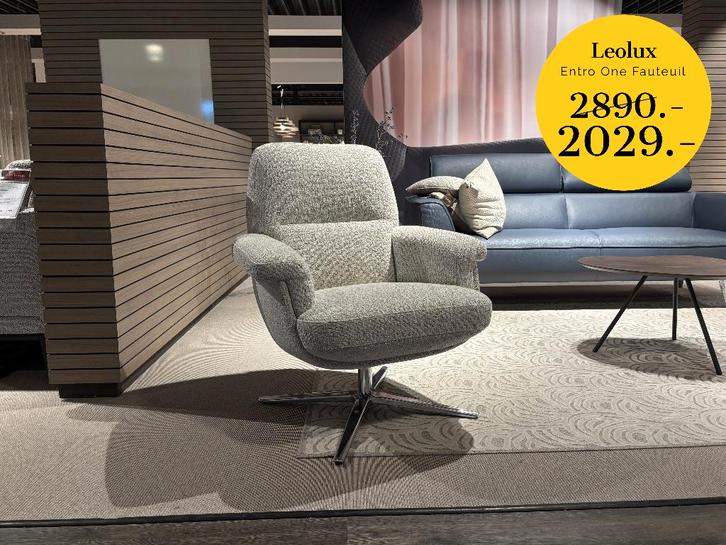 Fauteuils tot -70% korting | Leolux, Vitra, Pode & meer, Huis en Inrichting, Fauteuils, Zo goed als nieuw, Leer, Stof, Overige materialen