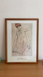 Egon Schiele, Huis en Inrichting, Woonaccessoires | Schilderijen, Tekeningen en Foto's, Minder dan 50 cm, Schilderij, Ophalen of Verzenden