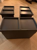 Afvalemmers met deksel Ninka, Minder dan 50 cm, Gebruikt, Zwart, Ophalen of Verzenden