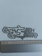 Snijmal / hot foil tekst Fijne feestdagen, Hobby en Vrije tijd, Kaarten | Zelf maken, Ophalen of Verzenden, Nieuw, Kerst, Pons of Mal