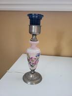 Lampenvoet vintage met bloemen, Ophalen of Verzenden