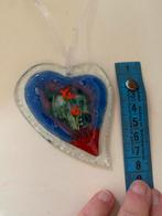 Glazen hart hanger met bloemen, Ophalen of Verzenden, Nieuw