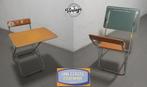 vintage schoolbank tekentafel lessenaar kinderen nostalgie, Kinderen en Baby's, Kinderkamer | Tafels en Stoelen, Ophalen, Gebruikt