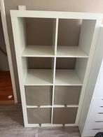 Ikea Kallax kast inclusief 4 mandjes, Ophalen, Gebruikt, 100 tot 150 cm, 50 tot 100 cm
