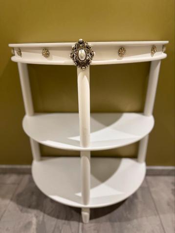 Design Barok Bijzettafel met swarovski decoratie beschikbaar voor biedingen