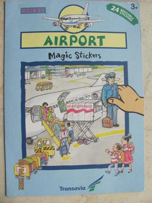VINTAGE Airport Magic Stickers TRANSAVIA raamstickers Uniset, Verzamelen, Luchtvaart en Vliegtuigspotten, Gebruikt, Overige typen