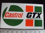 sticker castrol gtx logo high performance oil olie vintage, Merk, Zo goed als nieuw, Verzenden