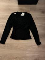 Nikkie top franka nieuw maat L zwart met glitter, Verzenden, Nieuw, Maat 38/40 (M), Zwart