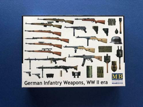 MASTERBOX	35115	German Infantry Weapons, WW II 	1/35, Hobby en Vrije tijd, Modelbouw | Figuren en Diorama's, Nieuw, 1:35 tot 1:50