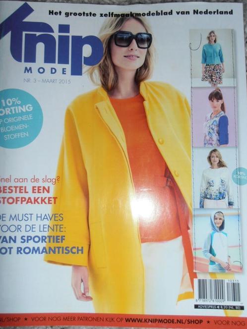 Knipmode maart 2015 extra bijlage 11 patronen 25 variaties, Hobby en Vrije tijd, Kledingpatronen, Zo goed als nieuw, Vrouw, Knipmode