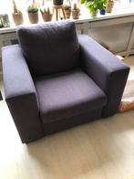 Fauteuil grijs, Huis en Inrichting, Fauteuils, Ophalen, Gebruikt, Stof, 75 tot 100 cm
