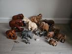 Houten Olifanten Beelden Collectie, Tuin en Terras, Tuinbeelden, Ophalen of Verzenden, Zo goed als nieuw, Hout, Dierenbeeld