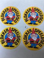 4 stickers Blokker Speelgoed, Verzenden, Zo goed als nieuw, Winkel of Supermarkt