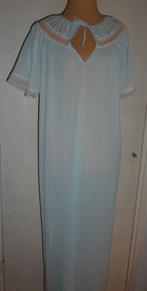 vintage nachthemd maat XL, Ophalen of Verzenden, Blauw, Nachtkleding
