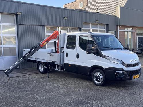 Iveco Daily 35C17 3.0 410 170PK Automaat Palfinger Laadkraan, Auto's, Bestelauto's, Bedrijf, Te koop, ABS, Airconditioning, Alarm