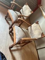 2 zware armstoelen uit grootmoeders tijd., Ophalen, Gebruikt, Bruin, Eén