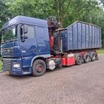 Daf XF vrachtwagen containerauto laadkraan kraan poliep, Auto's, Automaat, Blauw, Particulier, DAF