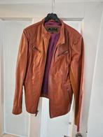 Echt leren jas dames cognac echt leer bruin lederen jas XL, Ophalen of Verzenden, Zo goed als nieuw, Maat 46/48 (XL) of groter