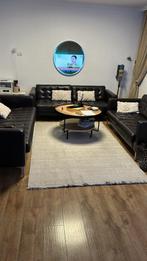 Ronde houten salontafel, 150 tot 200 cm, 200 cm of meer, Ophalen of Verzenden, Zo goed als nieuw