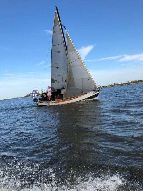 Zeilboot hout Stringer 630 met buitenboordmotor en teak dek, Watersport en Boten, Kajuitzeilboten en Zeiljachten, Zo goed als nieuw