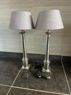 4 Zwaar verzilverde tafellampen, Huis en Inrichting, Lampen | Tafellampen, Gebruikt, Chique modern, Metaal, 50 tot 75 cm