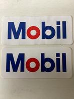 2 stickers Mobil, Verzenden, Zo goed als nieuw, Merk