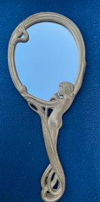 Vintage Jugendstil, Art Nouveau, handspiegel., Ophalen of Verzenden, Ovaal, Minder dan 50 cm, Minder dan 100 cm