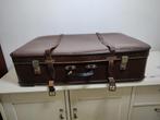 K466 VINTAGE jaren 60 koffer van geperst karton, Sieraden, Tassen en Uiterlijk, Koffers, Overige materialen, Gebruikt, -, Ophalen of Verzenden
