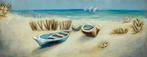 3D art Metaalschilderij - handgeschilderd strand, Ophalen of Verzenden, Nieuw, Schilderij, Minder dan 50 cm