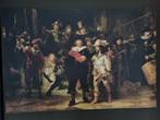 Nachtwacht / Rembrandt van Rijn / Canvasdoek / 150 x 100, Huis en Inrichting, Schilderij, Gebruikt, 125 cm of meer, Ophalen
