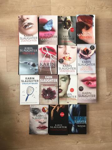 Karin Slaughter trillers- 15 boeken  beschikbaar voor biedingen