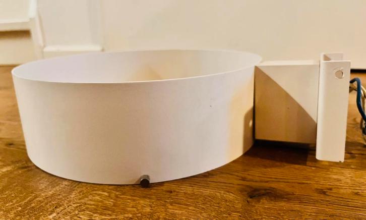 Stilnovo wandlamp: Bruno Gatta - gebroken wit, Huis en Inrichting, Lampen | Wandlampen, Metaal, Ophalen